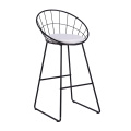 Free Sample Gold Modern Mesh Outdoor Round Dkr Metal Leaf Steel Concrete Stackable Lucy Chairing Dining Side Black Wire Chair